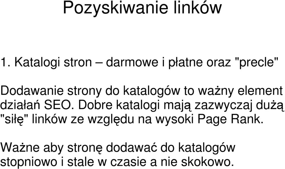 katalogów to ważny element działań SEO.