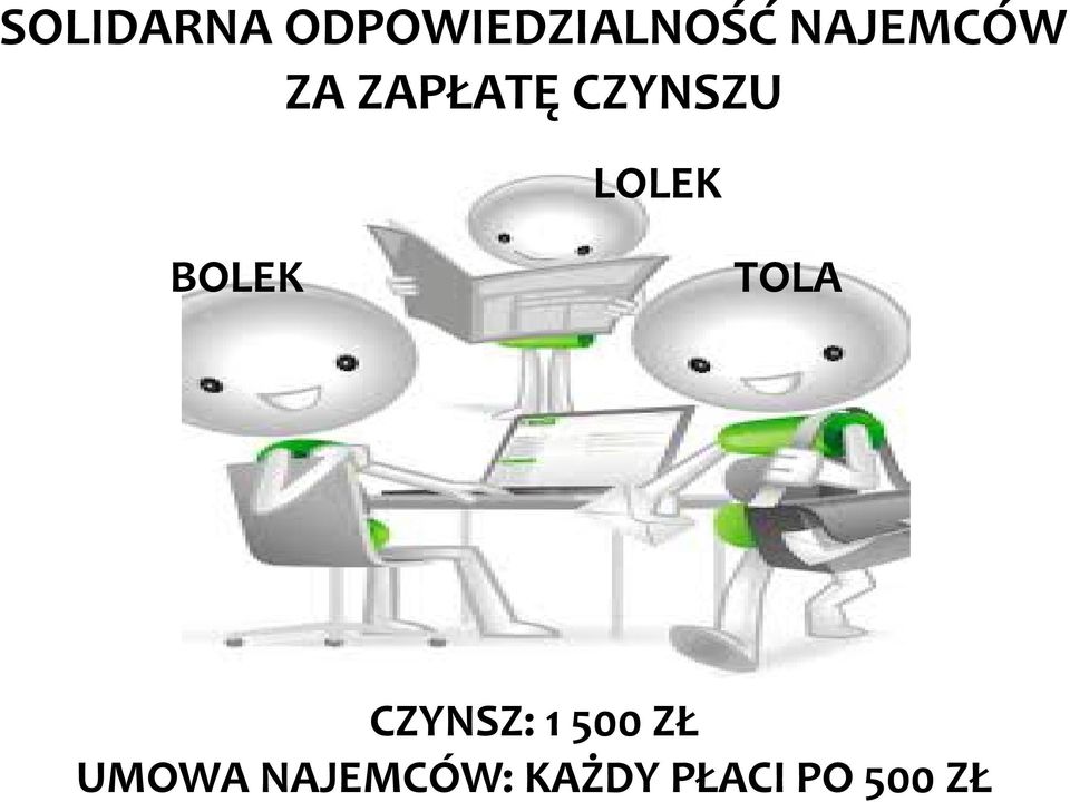 LOLEK BOLEK TOLA CZYNSZ: 1 500