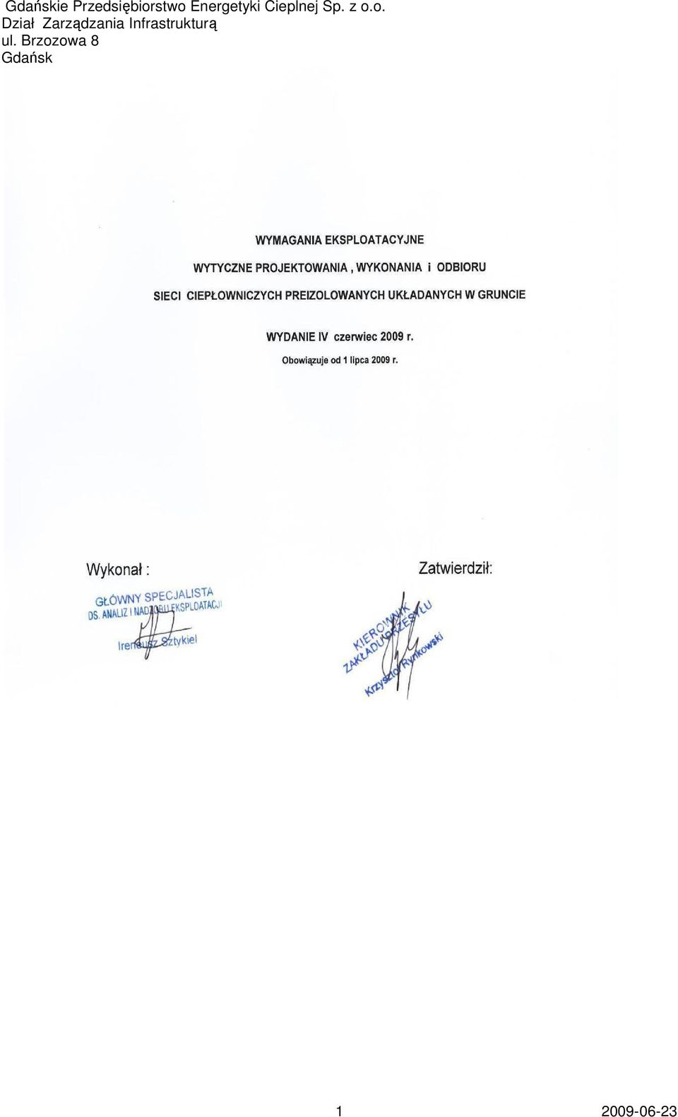 o. Dział Zarządzania