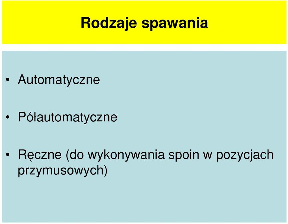 Półautomatyczne Ręczne