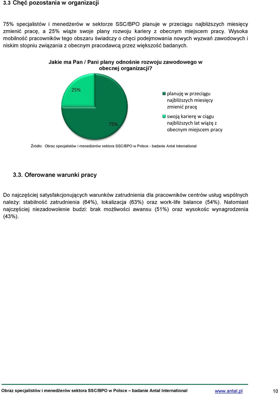 Jakie ma Pan / Pani plany odnośnie rozwoju zawodowego w obecnej organizacji?