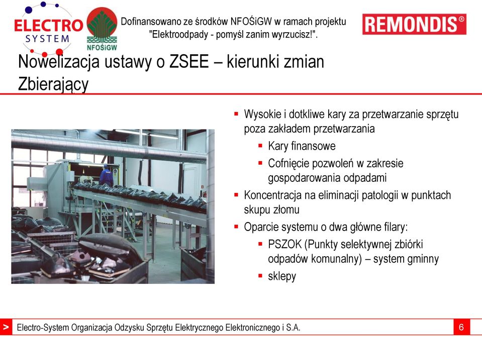 zakresie gospodarowania odpadami Koncentracja na eliminacji patologii w punktach skupu