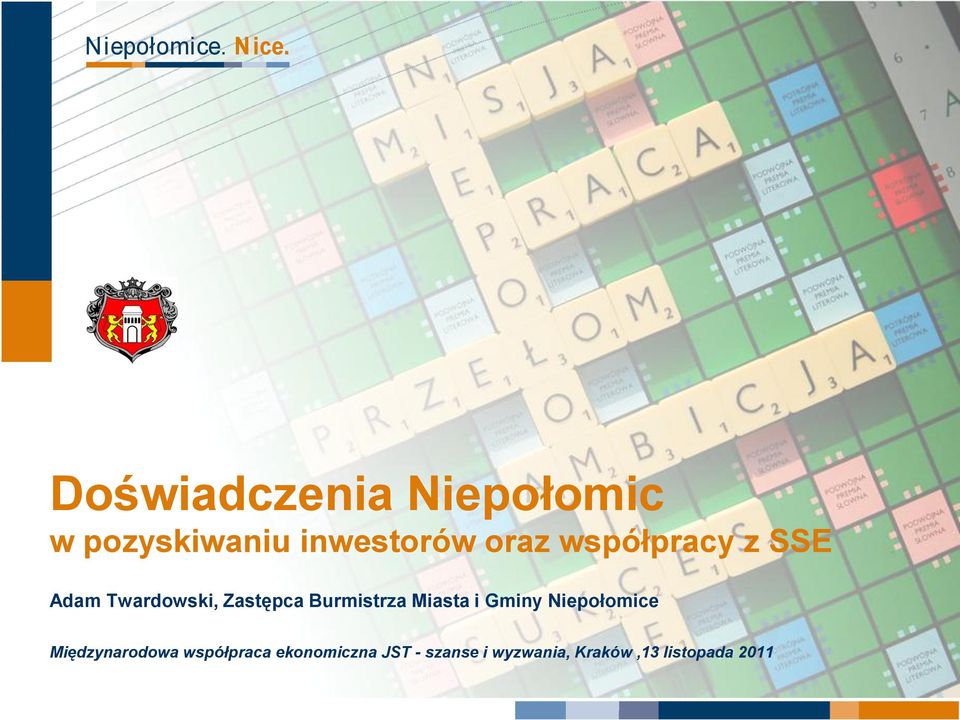 Miasta i Gminy Niepołomice Międzynarodowa współpraca