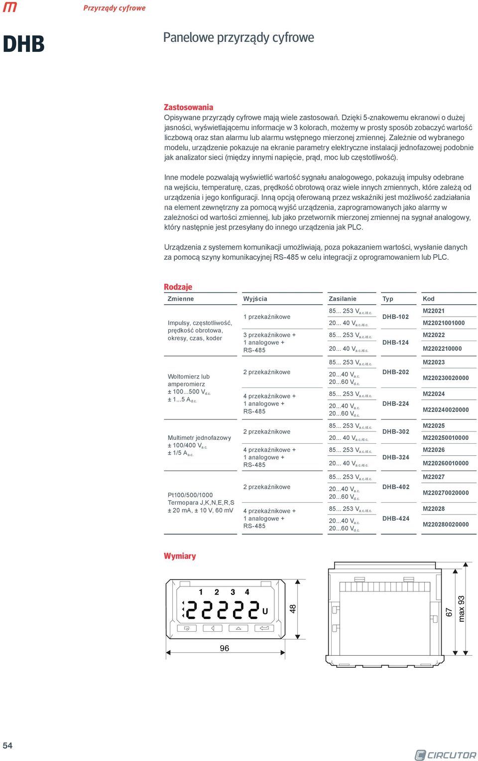 Zależnie od wybranego modelu, urządzenie pokazuje na ekranie parametry elektryczne instalacji jednofazowej podobnie jak analizator sieci (między innymi napięcie, prąd, moc lub częstotliwość).