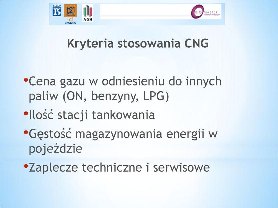 LPG) Ilość stacji tankowania Gęstość