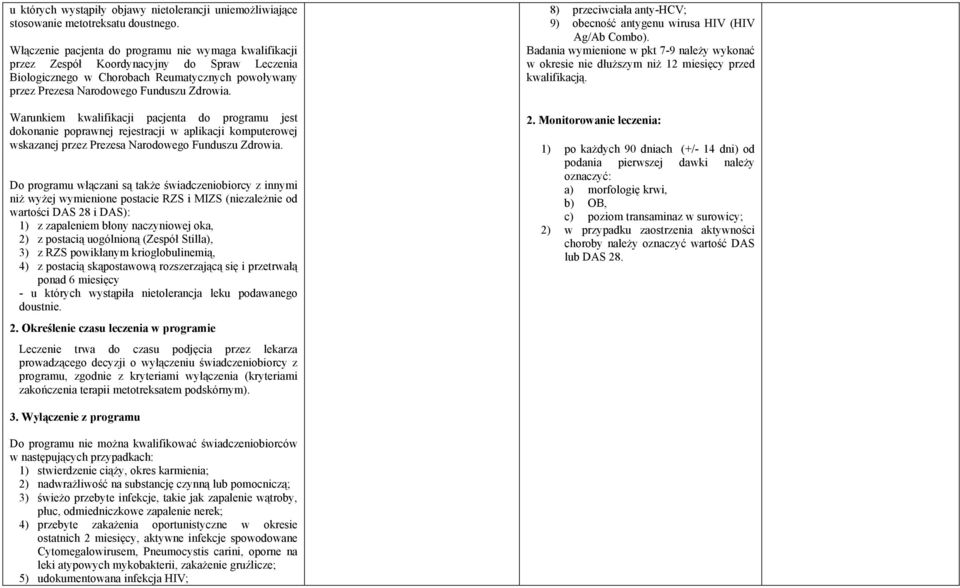 Warunkiem kwalifikacji pacjenta do programu jest dokonanie poprawnej rejestracji w aplikacji komputerowej wskazanej przez Prezesa Narodowego Funduszu Zdrowia.