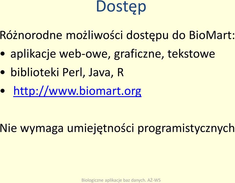 tekstowe biblioteki Perl, Java, R http://www.