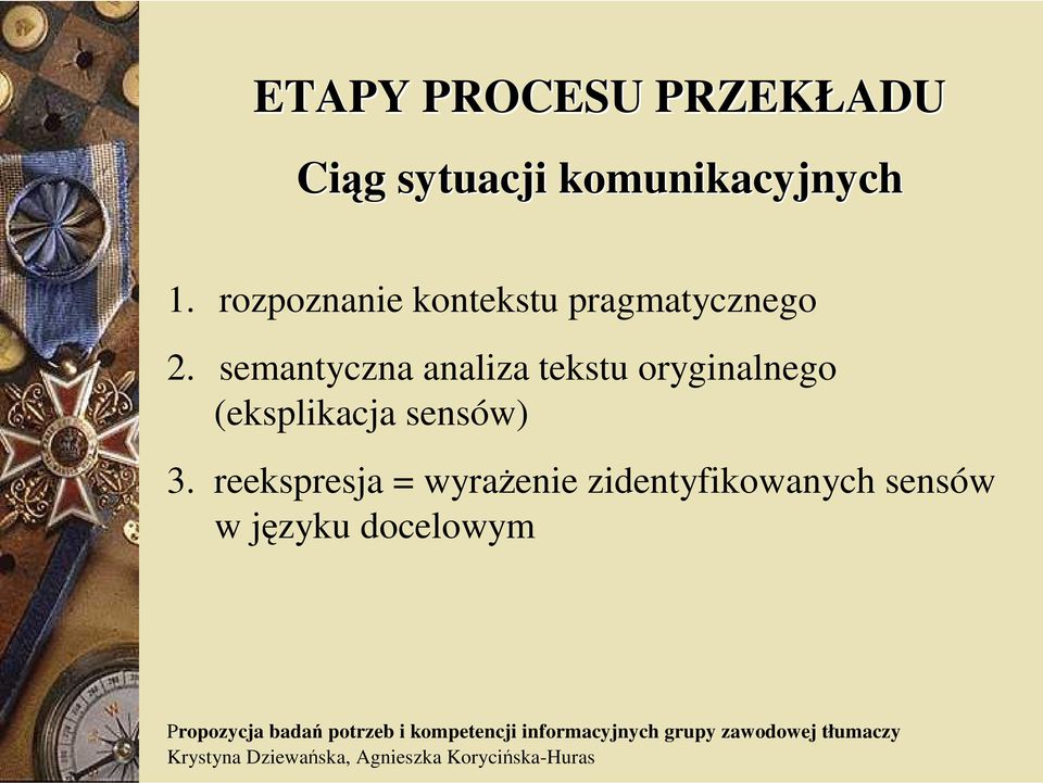 semantyczna analiza tekstu oryginalnego (eksplikacja