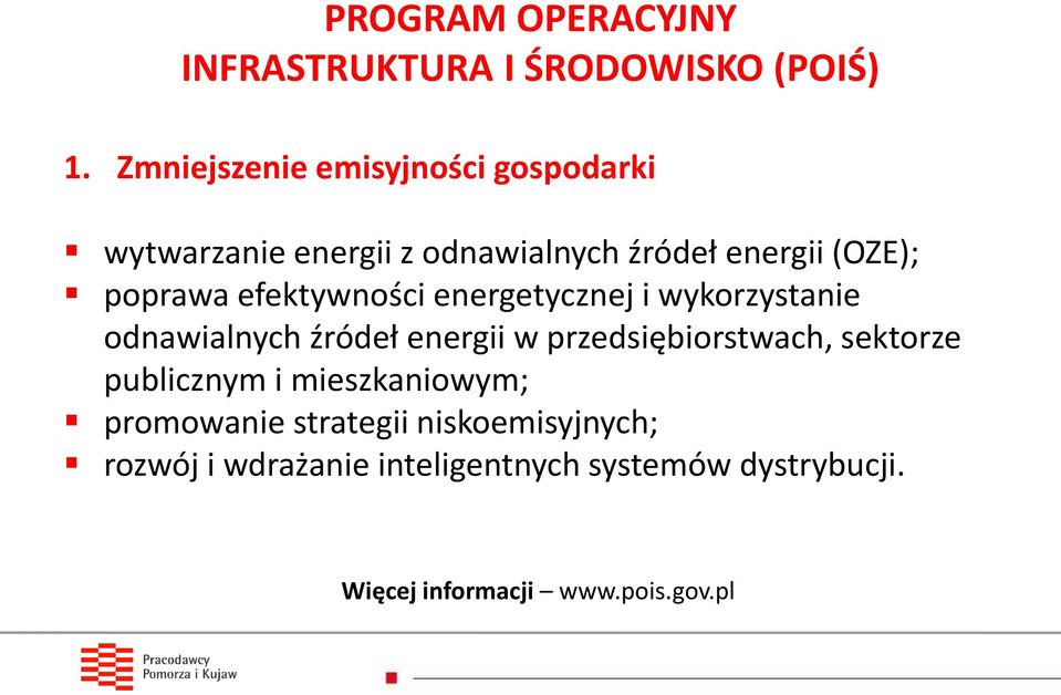 efektywności energetycznej i wykorzystanie odnawialnych źródeł energii w przedsiębiorstwach, sektorze