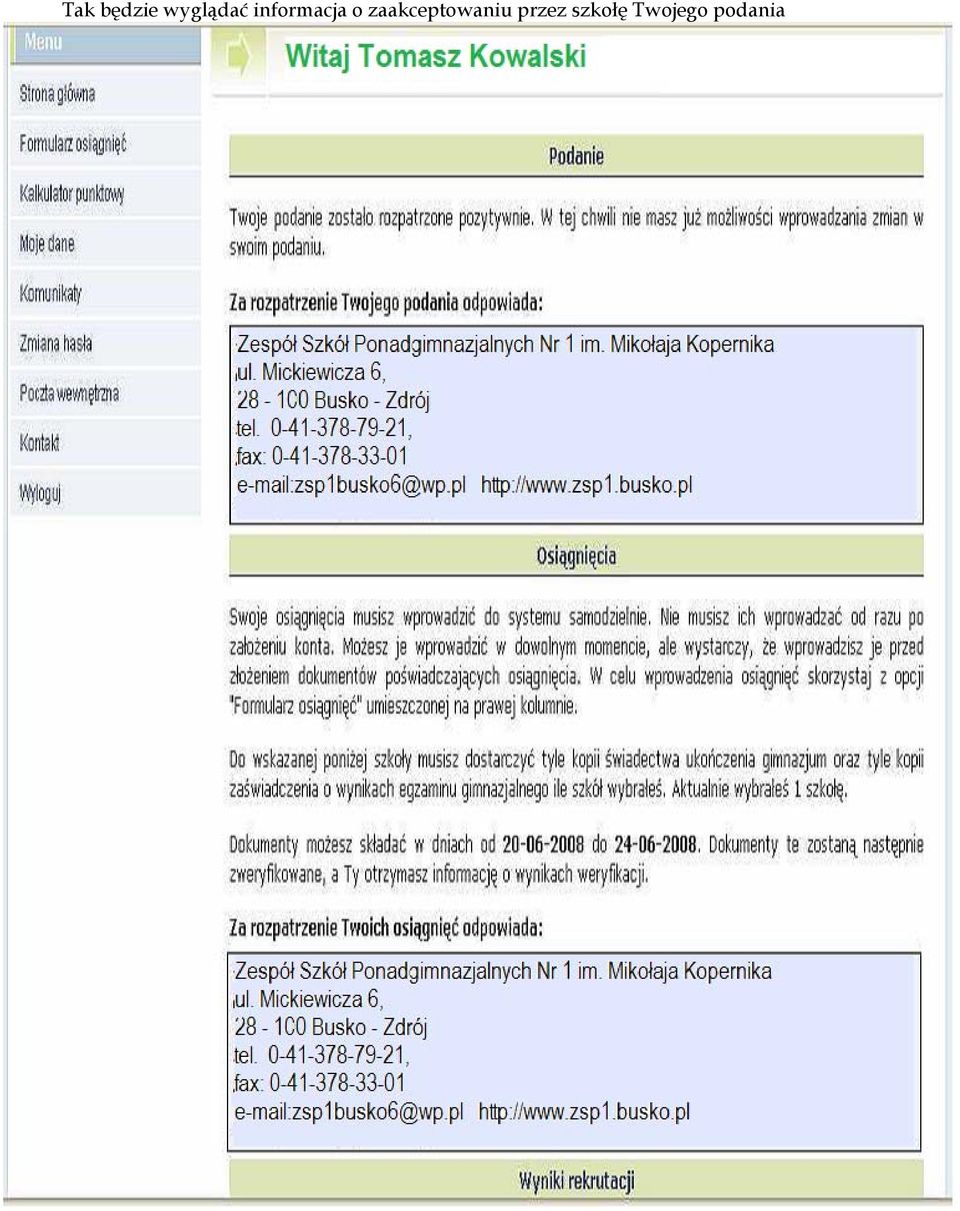 informacja o