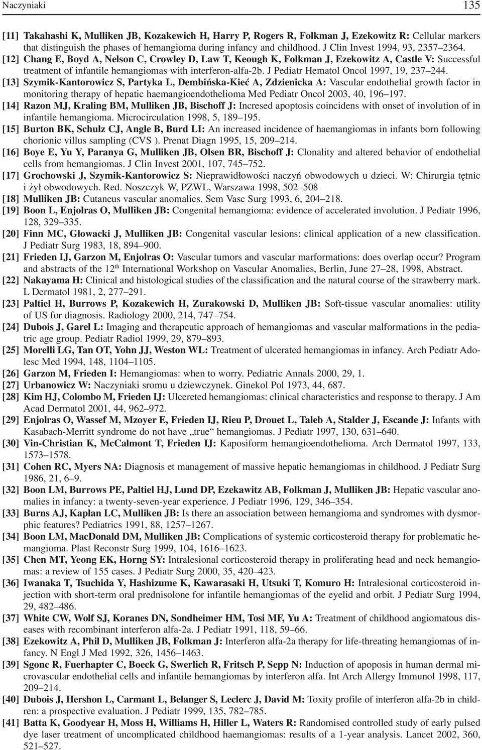 J Pediatr Hematol Oncol 1997, 19, 237 244.