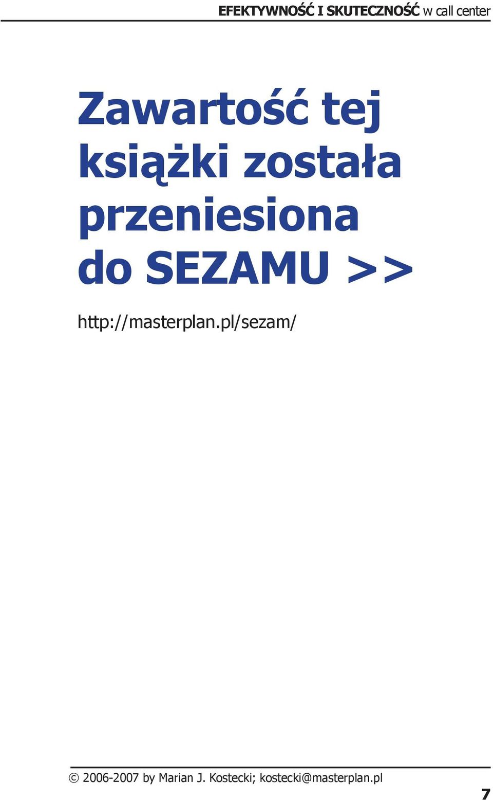 do SEZAMU >>