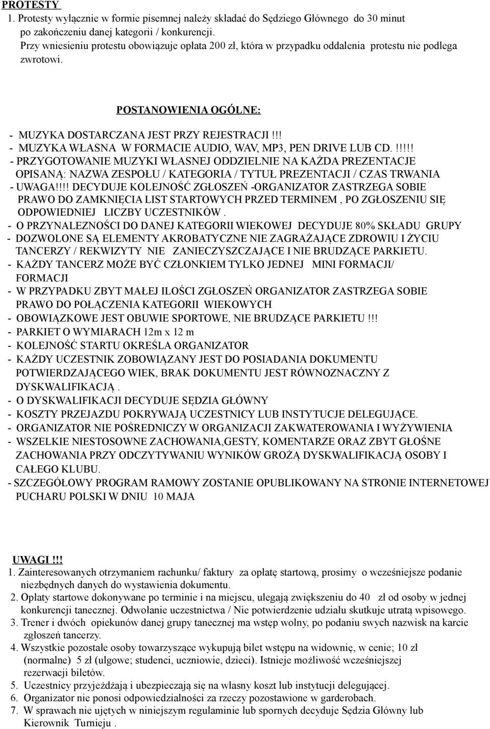 !! - MUZYKA WŁASNA W FORMACIE AUDIO, WAV, MP3, PEN DRIVE LUB CD.