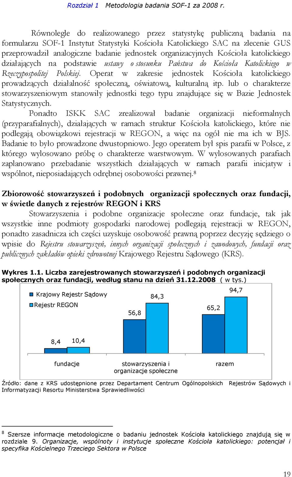 organizacyjnych Kościoła katolickiego działających na podstawie ustawy o stosunku Państwa do Kościoła Katolickiego w Rzeczypospolitej Polskiej.