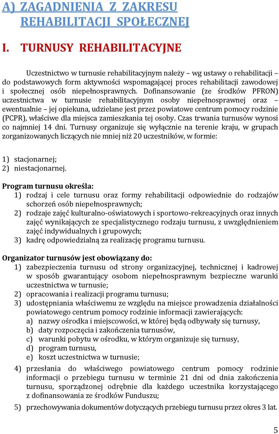 niepełnosprawnych.