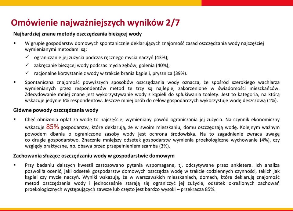 kąpieli, prysznica (39%).