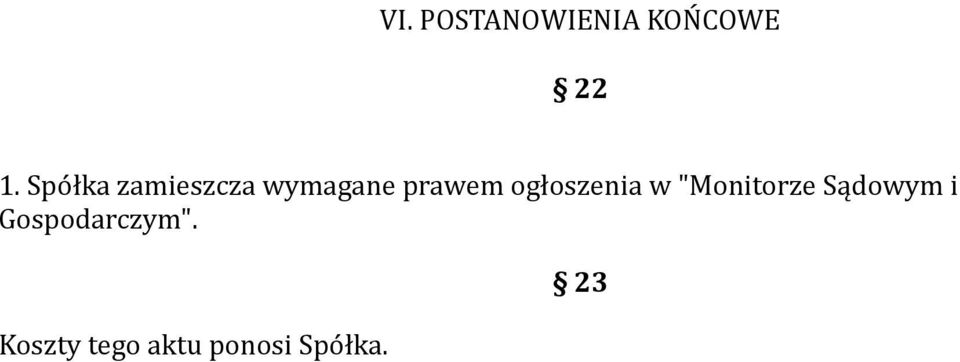 ogłoszenia w "Monitorze Sądowym i