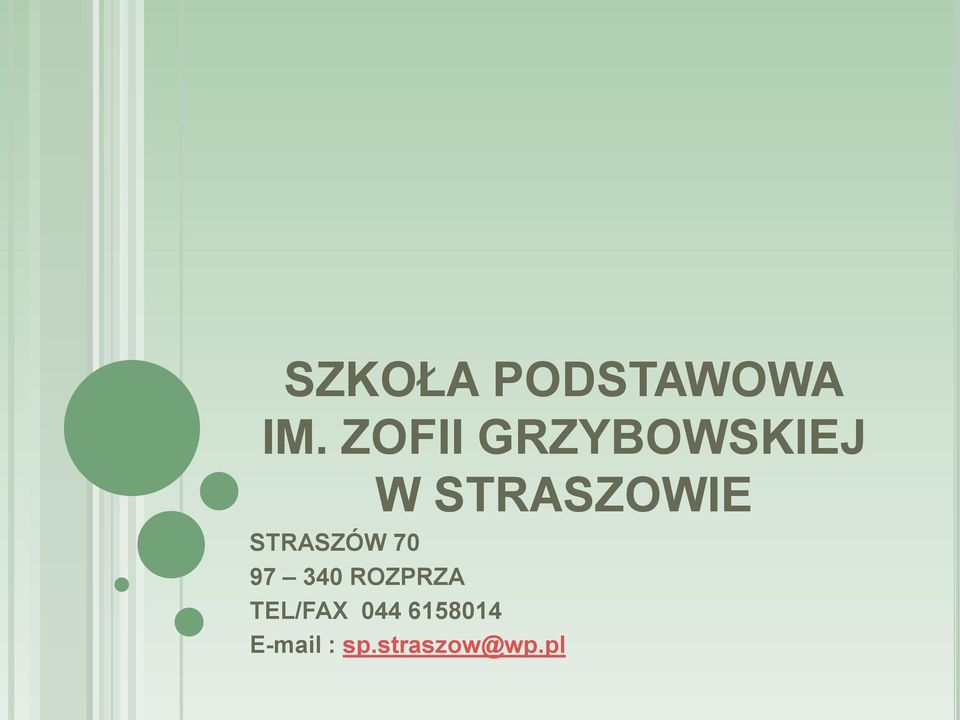 STRASZÓW 70 97 340 ROZPRZA