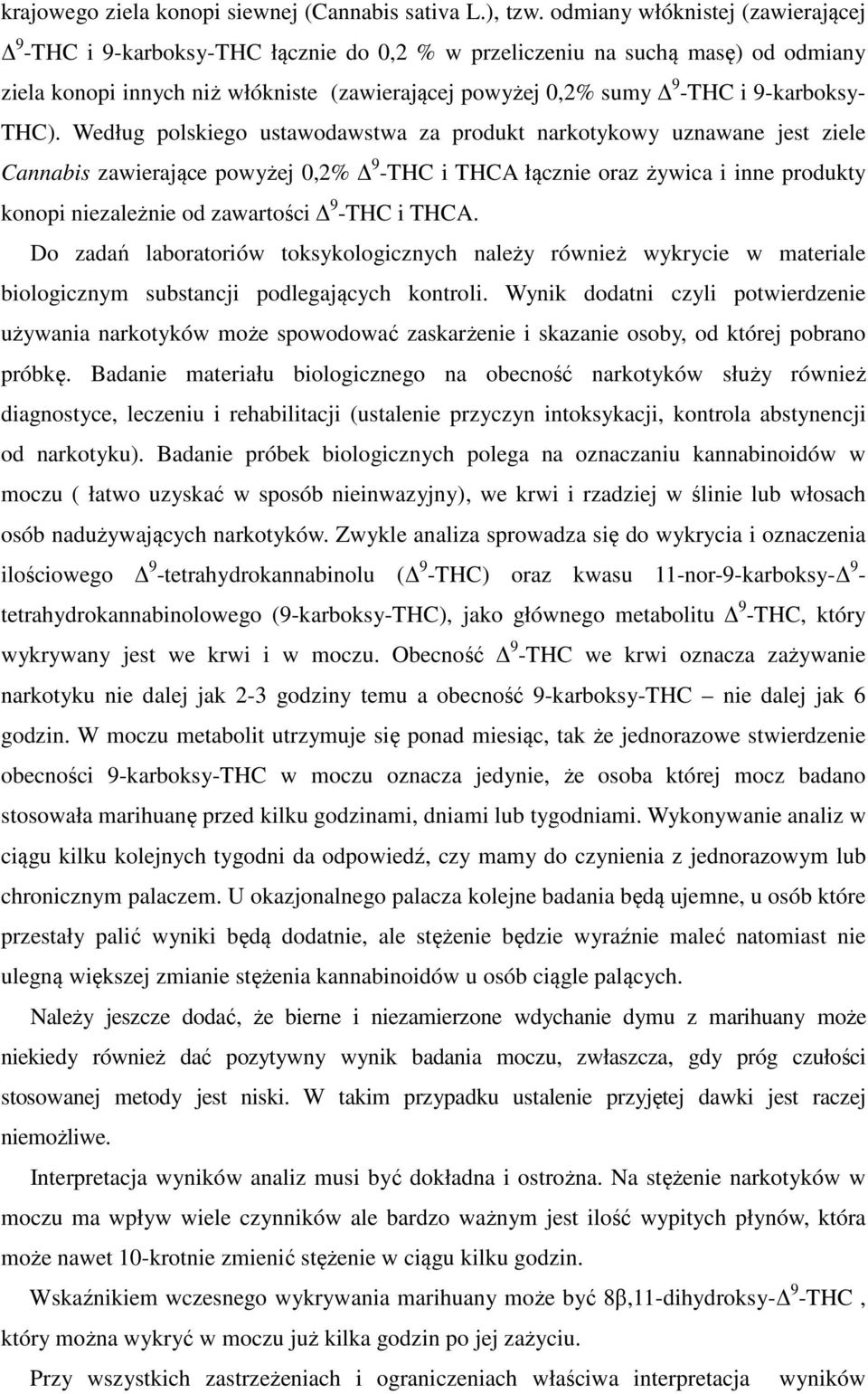9-karboksy- THC).