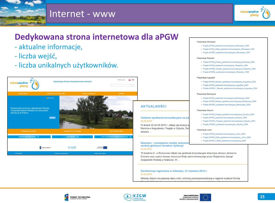 informacje, - liczba wejść, -