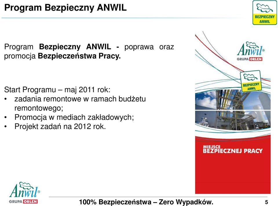 Start Programu maj 2011 rok: zadania remontowe w ramach budżetu