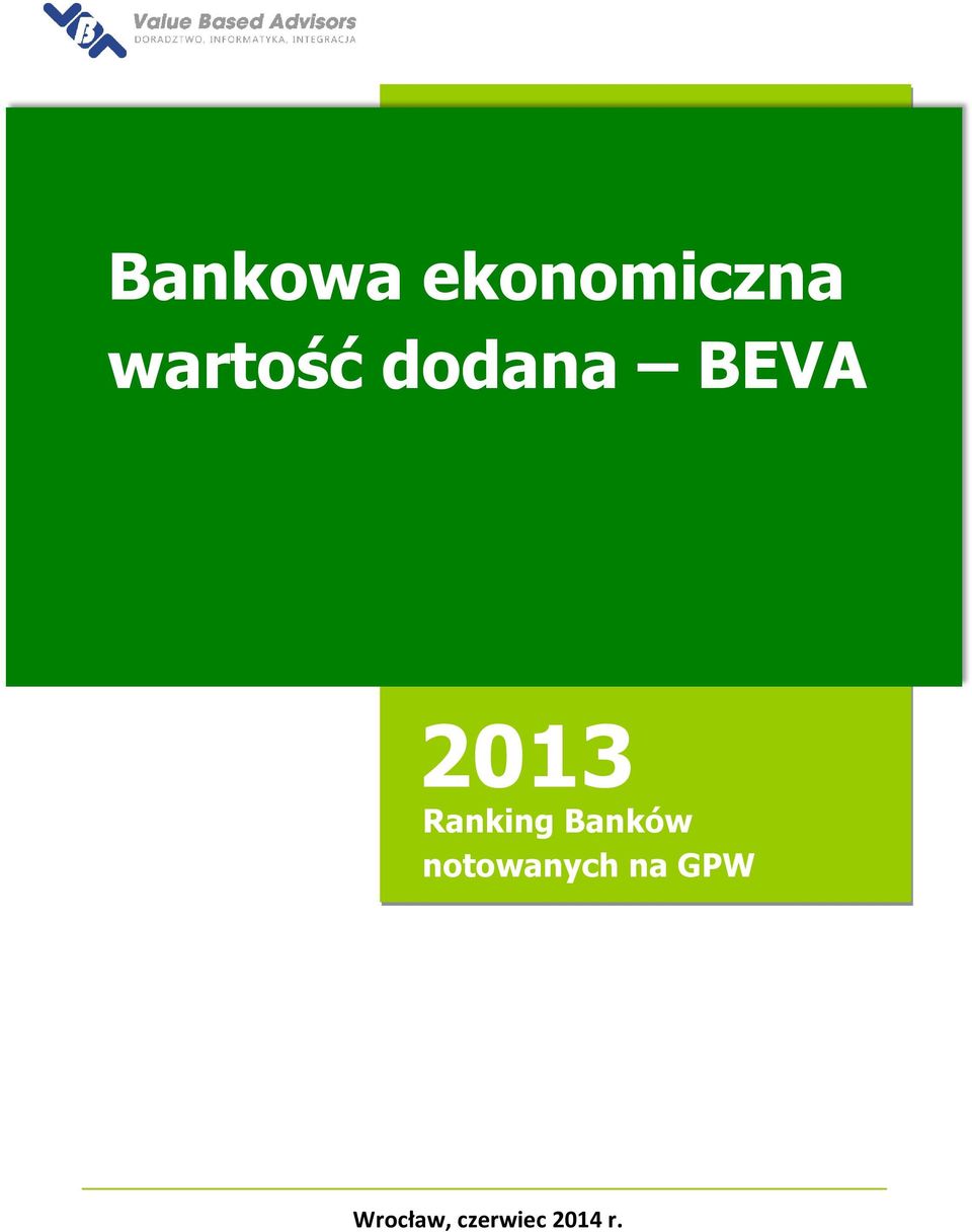 Ranking Banków notowanych