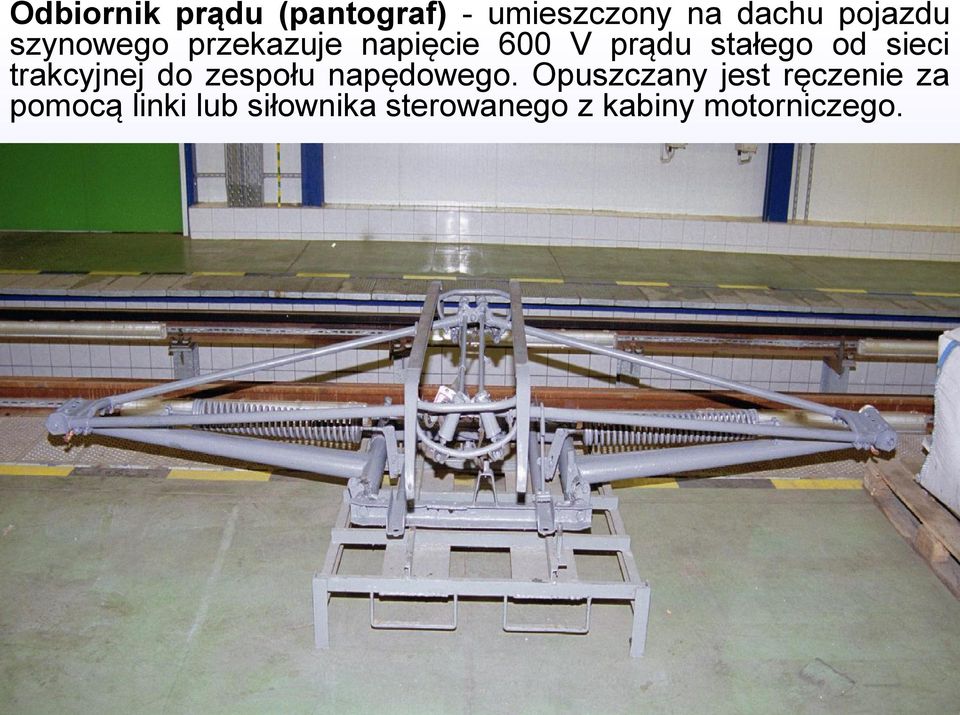 trakcyjnej do zespołu napędowego.