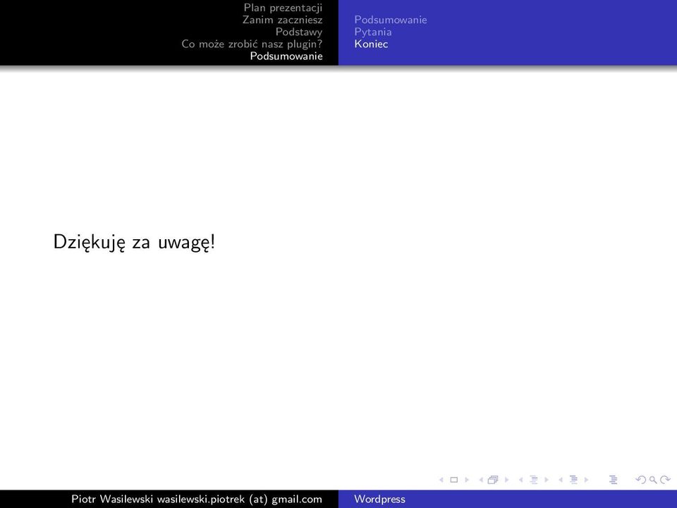 Dziękuję