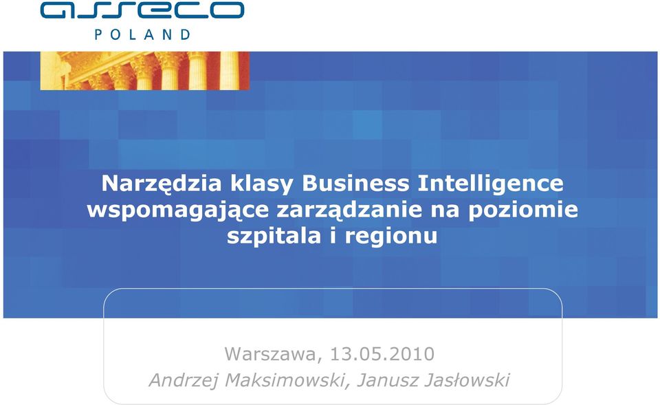 szpitala i regionu Warszawa, 13.05.