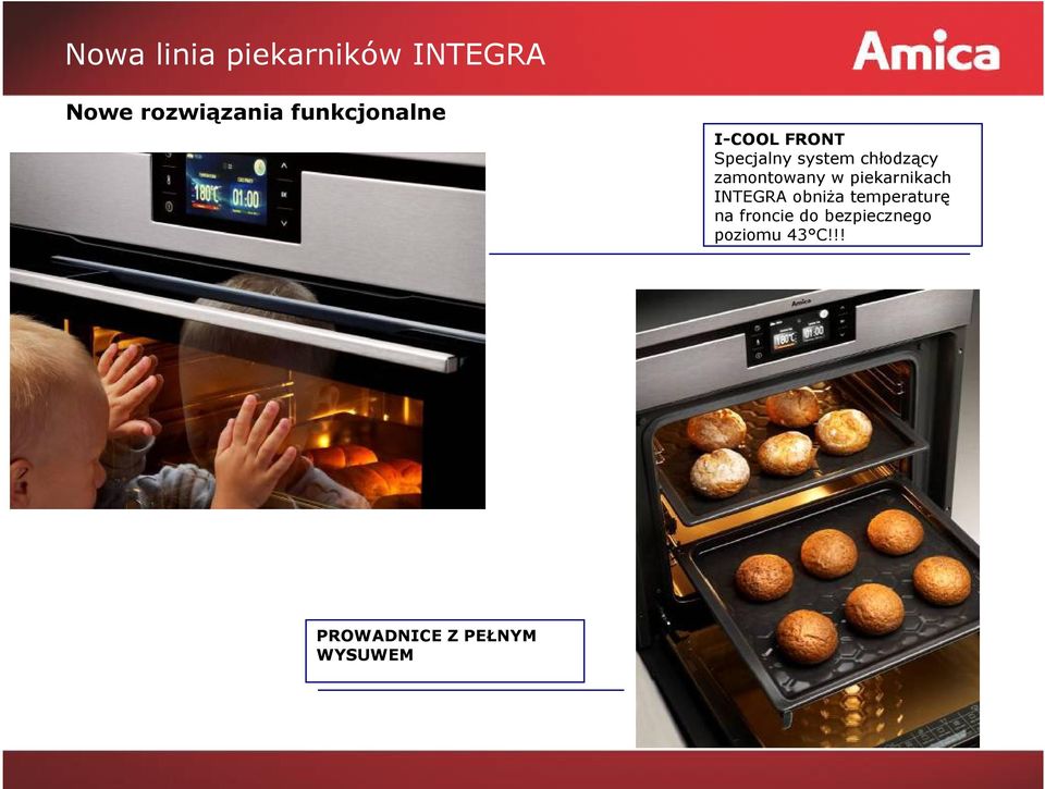 zamontowany w piekarnikach INTEGRA obniża temperaturę na