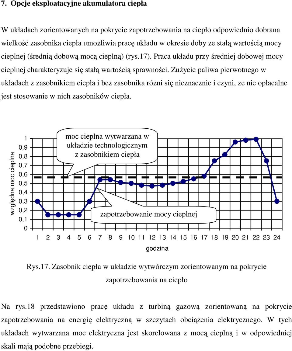 ZuŜycie paliwa pierwotnego w układach z zasobnikiem ciepła i bez zasobnika róŝni się nieznacznie i czyni, ze nie opłacalne jest stosowanie w nich zasobników ciepła.
