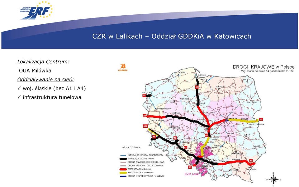 Milówka Oddziaływanie na sieć: woj.