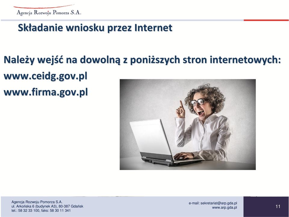 poniższych stron internetowych: