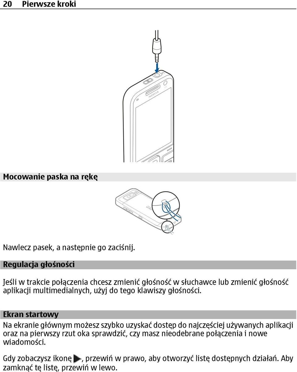 do tego klawiszy głośności.