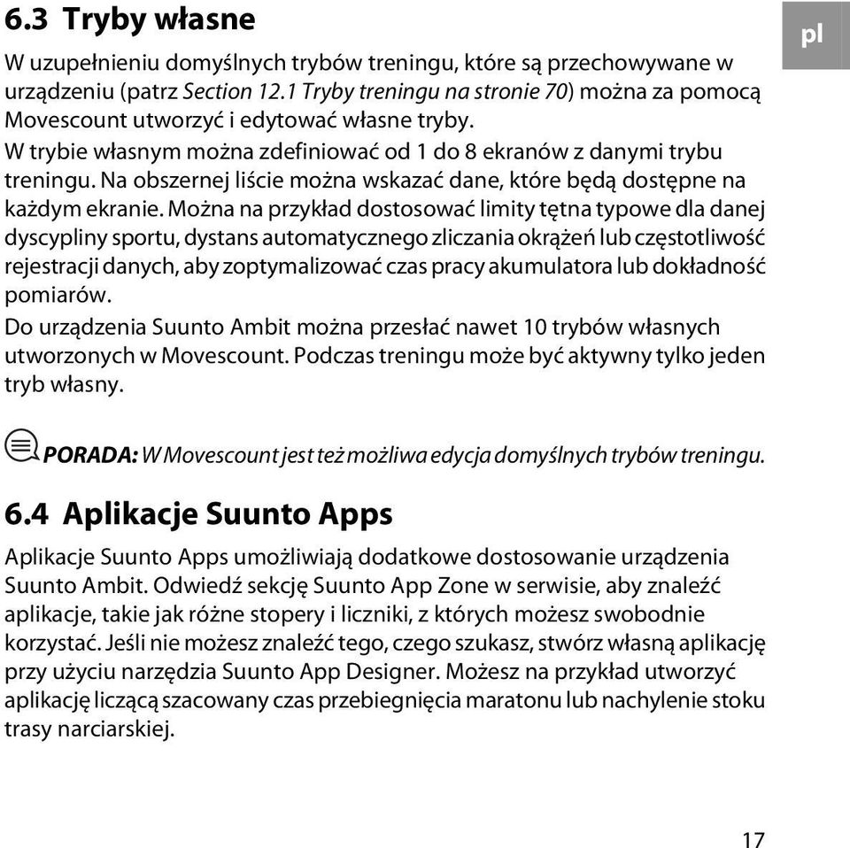Na obszernej liście można wskazać dane, które będą dostępne na każdym ekranie.