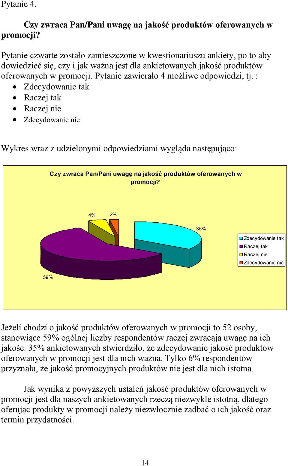 Pytanie zawierało 4 możliwe odpowiedzi, tj.