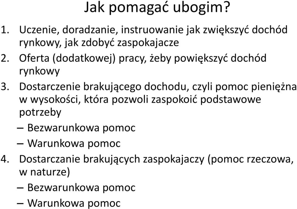 Oferta (dodatkowej) pracy, żeby powiększyć dochód rynkowy 3.