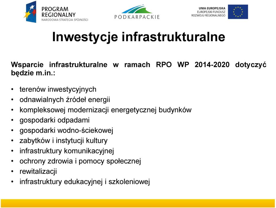 budynków gospodarki odpadami gospodarki wodno-ściekowej zabytków i instytucji kultury infrastruktury