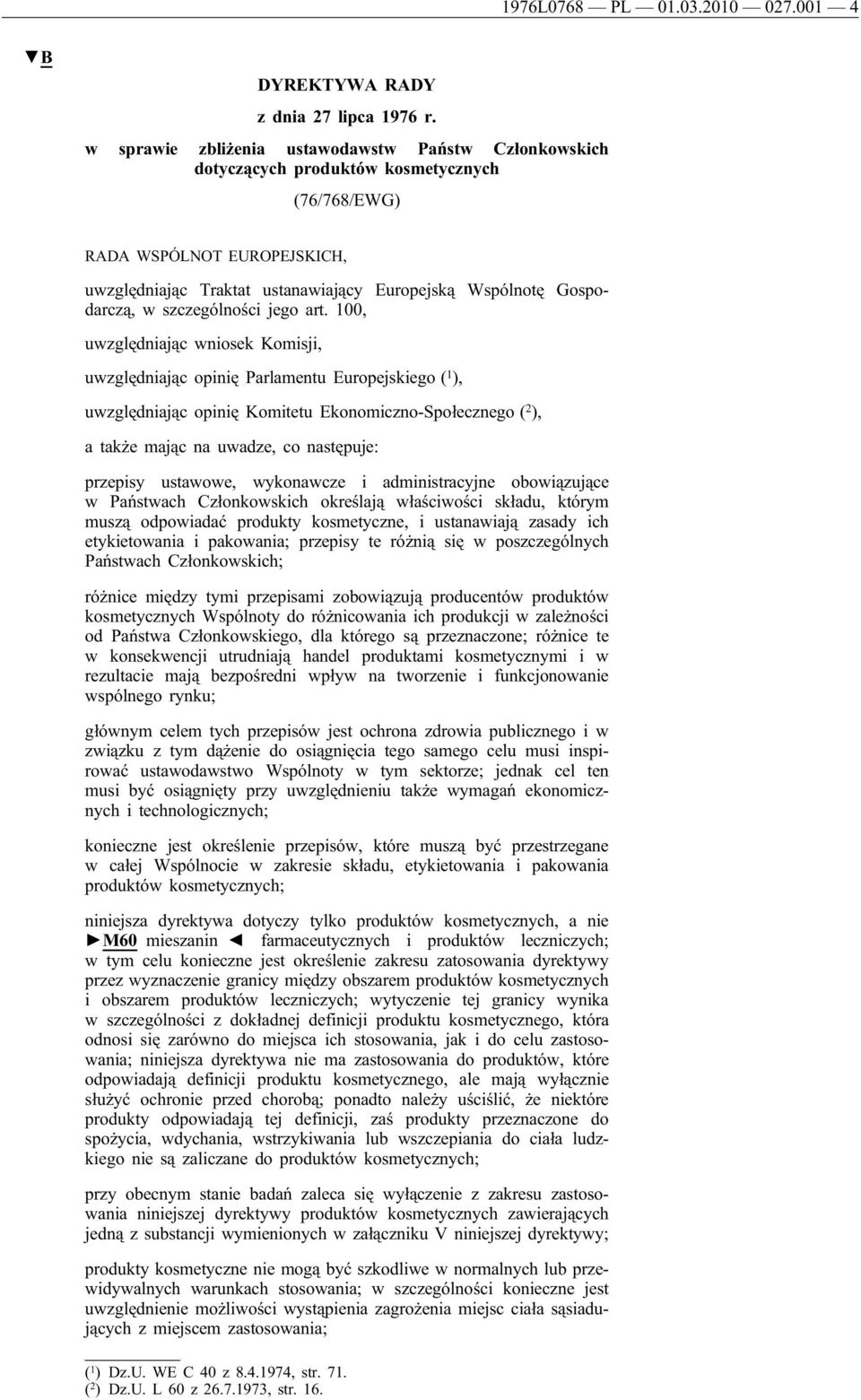 Gospodarczą, w szczególności jego art.
