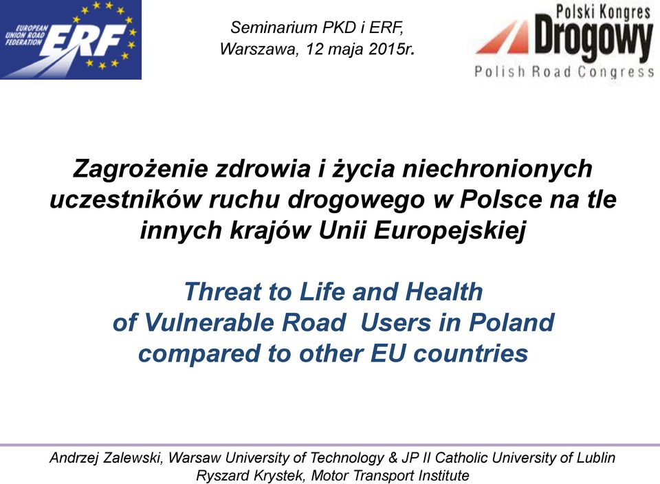 drogowego w Polsce na tle innych krajów Unii Europejskiej