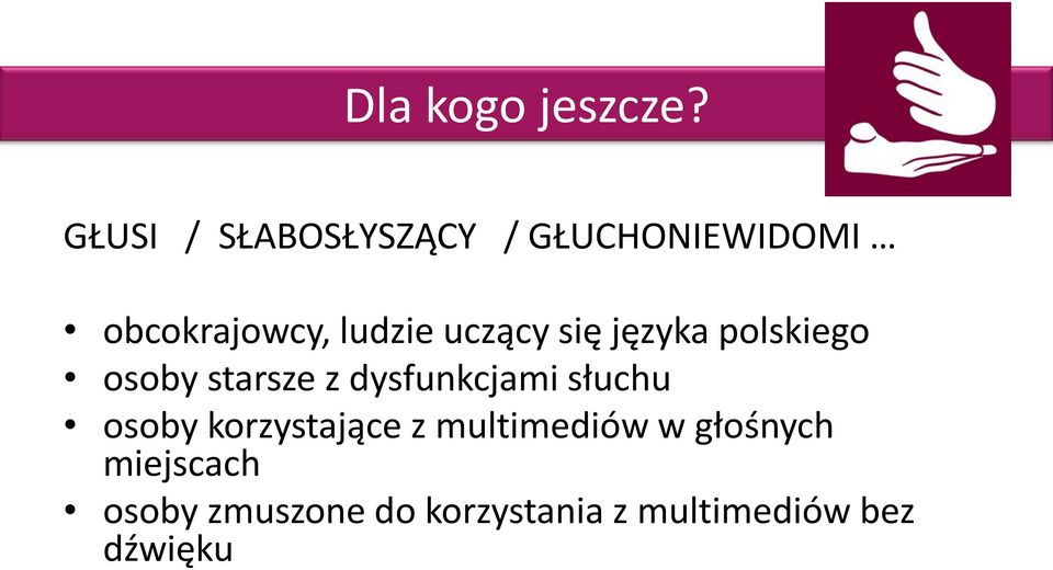 uczący się języka polskiego osoby starsze z dysfunkcjami