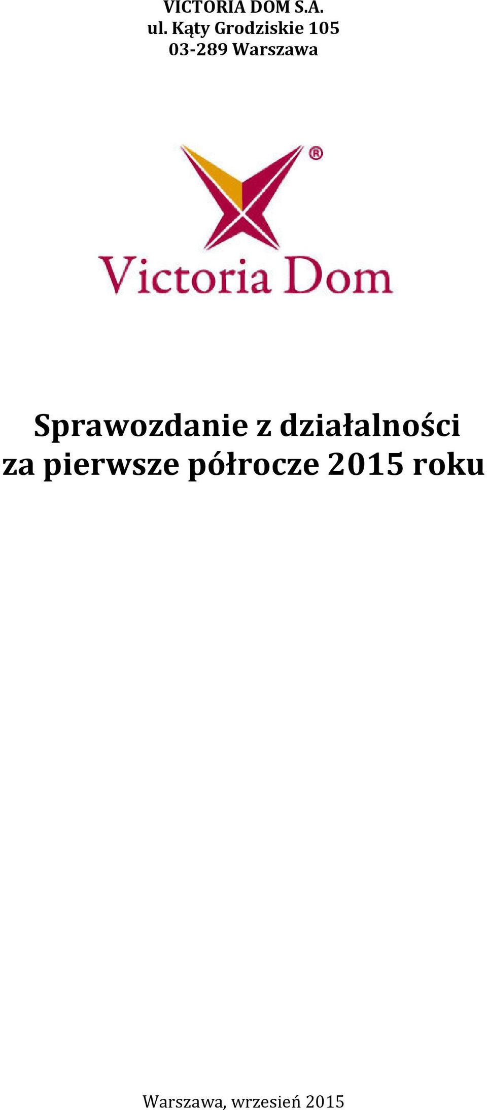 Warszawa Sprawozdanie z