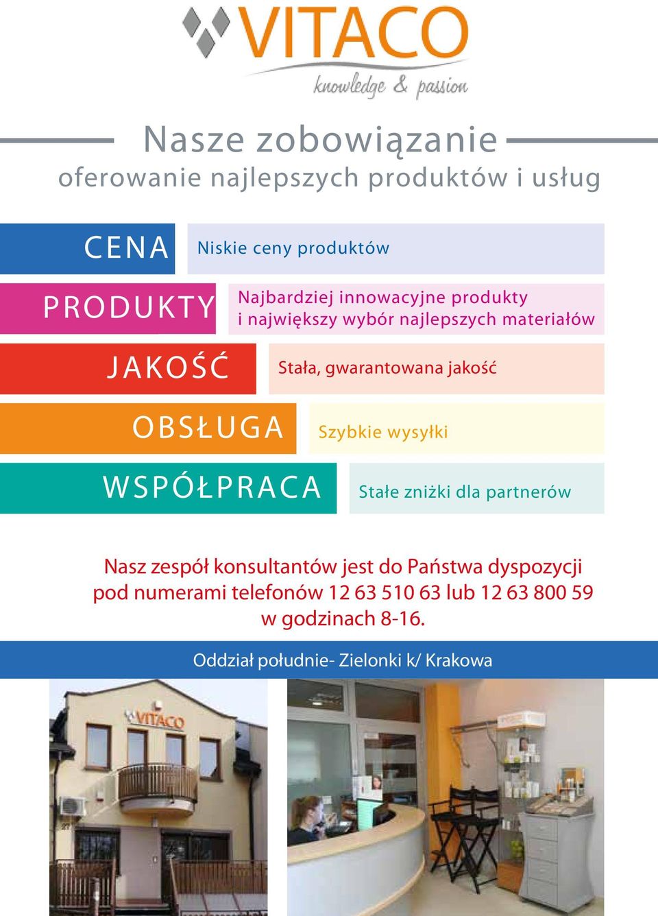 OBSŁUGA Szybkie wysyłki WSPÓŁPRACA Stałe zniżki dla partnerów Nasz zespół konsultantów jest do Państwa