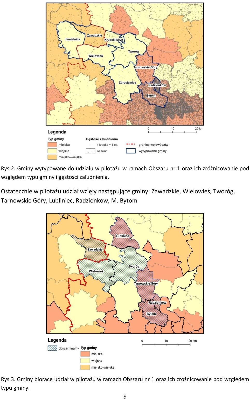 względem typu gminy i gęstości zaludnienia.