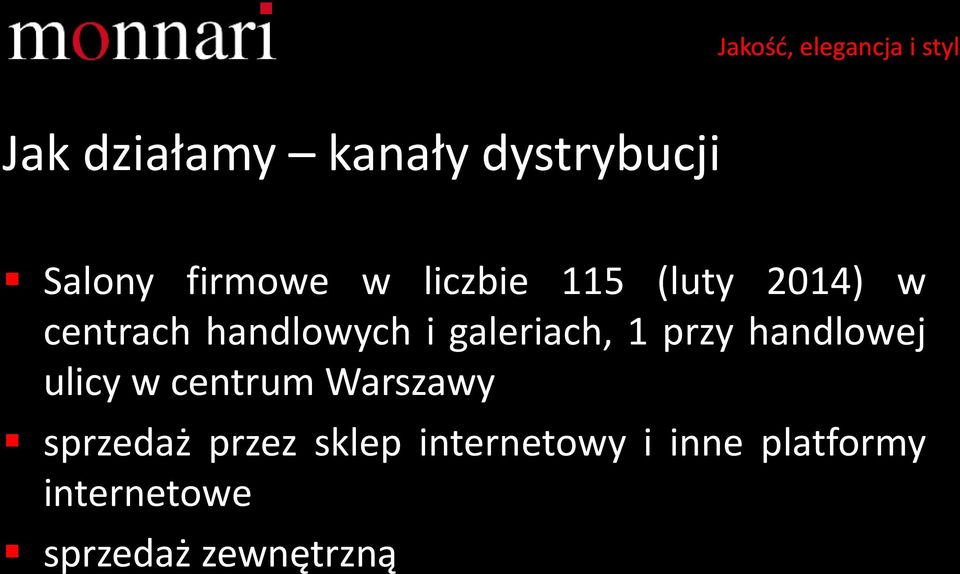 handlowej ulicy w centrum Warszawy sprzedaż przez sklep