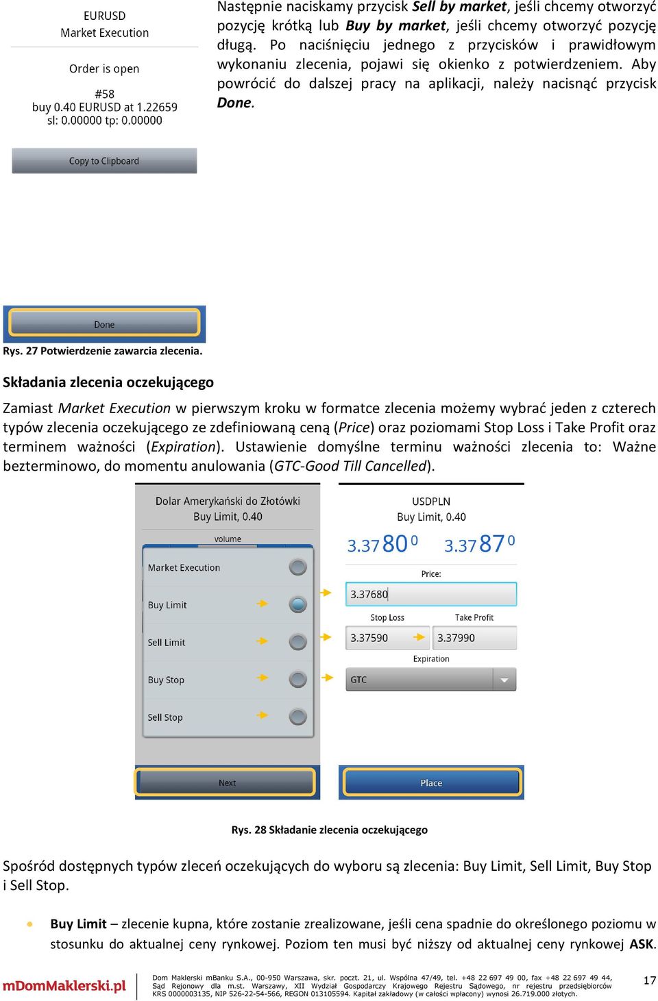 27 Potwierdzenie zawarcia zlecenia.