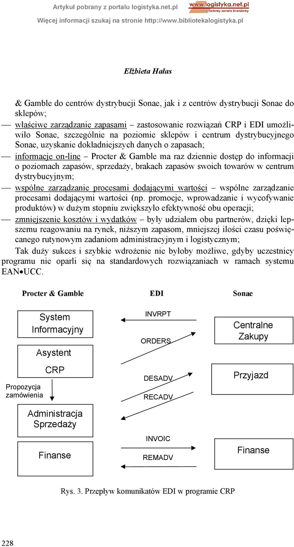 swoich towarów w centrum dystrybucyjnym; wspólne zarządzanie procesami dodającymi wartości wspólne zarządzanie procesami dodającymi wartości (np.