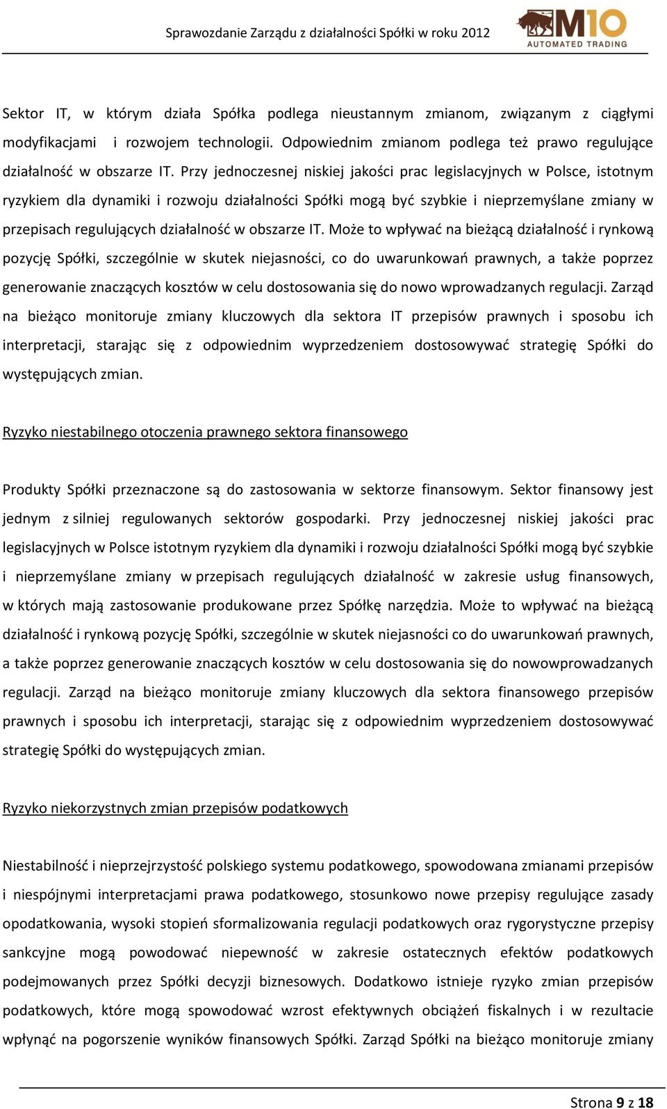działalność w obszarze IT.