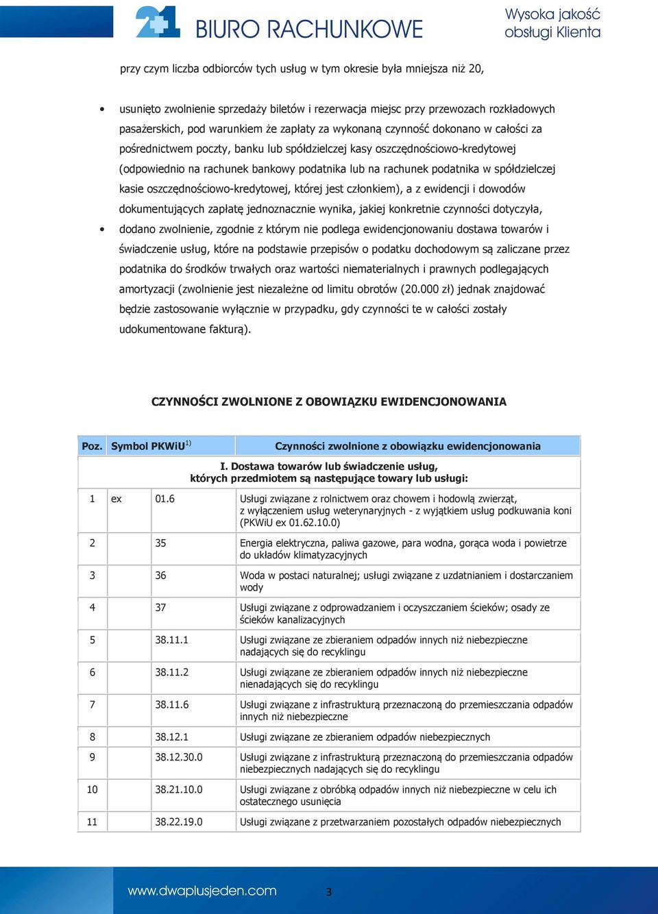 spółdzielczej kasie oszczędnościowo-kredytowej, której jest członkiem), a z ewidencji i dowodów dokumentujących zapłatę jednoznacznie wynika, jakiej konkretnie czynności dotyczyła, dodano zwolnienie,