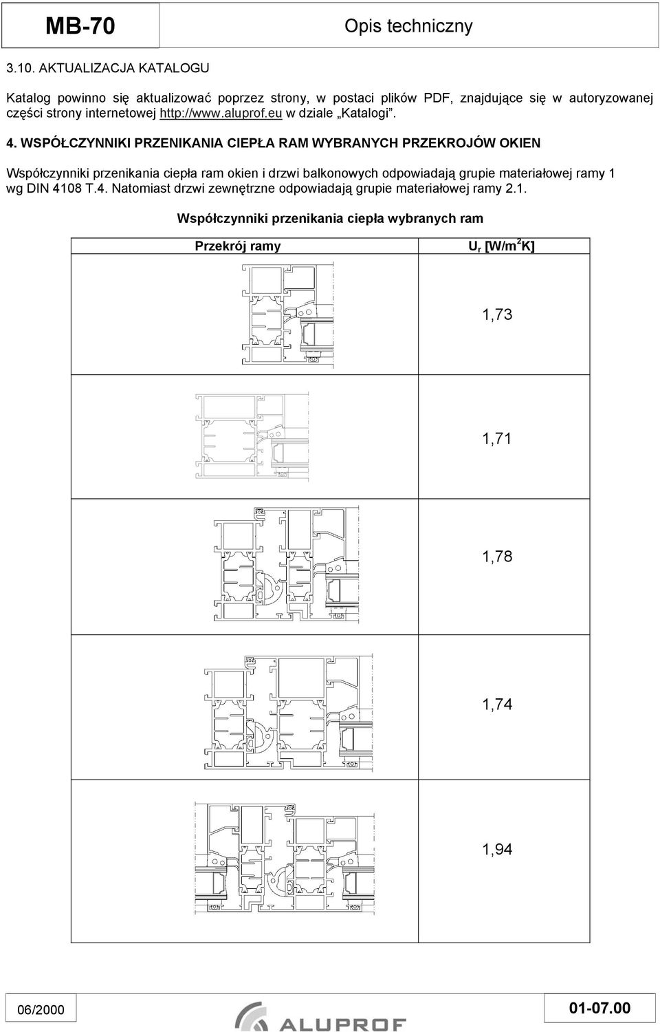 internetowej http://www.aluprof.eu w dziale Katalogi. 4.